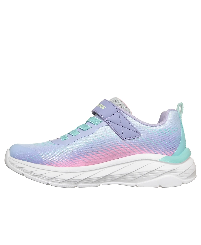 Skechers Little Girls Boundless - Color Blitz Fastening Strap Casual Sneakers from Finish Line