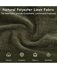 Streamdale Furniture California Linen Platform Bed with Thick Headboard/Footboard