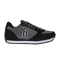 bebe Women's Sneaker with Embellised Upper and Dangle Charm