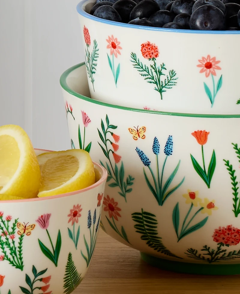 Oneida First Blooms Nesting Bowls, Set of 3