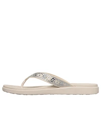 Skechers Women's Meditation Luxe - Sunny Glow Flip-Flop Thong Sandals from Finish Line