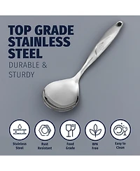 Stainless Steel Multi-Purpose Serving Spoon with Comfort Handle