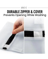 Large Reusable 3 pack Mesh Laundry Bags for Delicates and Washing Machine