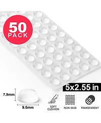 Zulay Kitchen Cabinet Bumpers Clear Adhesive Pads 50-Pc