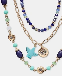 lonna & lilly Beaded Layered Strand Necklace, 16" + 3" extender