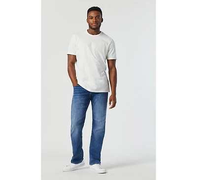 Mavi Jeans Men's Marcus Slim Straight Leg Mid Foggy Feather