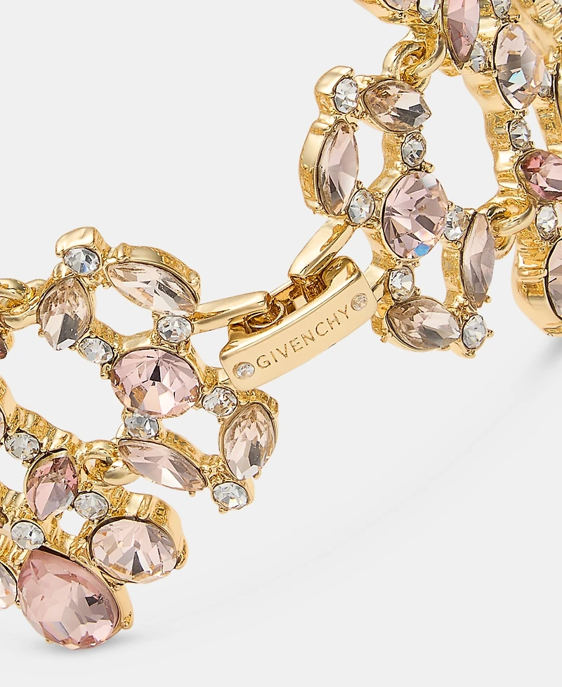 Givenchy Crystal Cluster Statement Bracelet