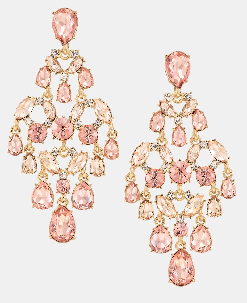Givenchy Crystal Cluster Chandelier Earrings