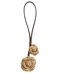 Lauren Ralph Lauren Crocheted Straw Flower Small Bag Charm
