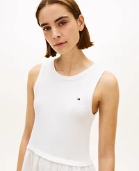 Tommy Hilfiger Women's Mixed Media Broderie Dress