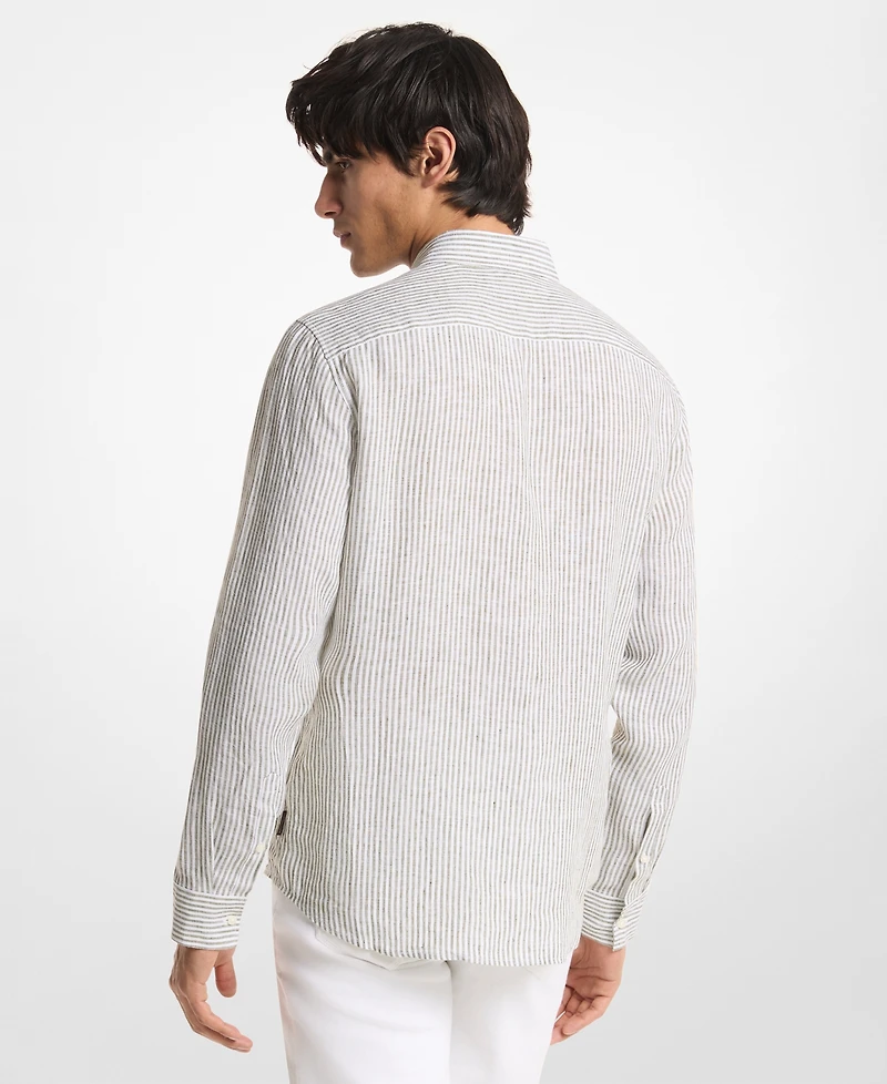 Michael Kors Men's Striped Long-Sleeve Shirt