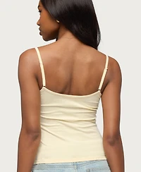 Edikted Women's Oksana Henley Tank Top