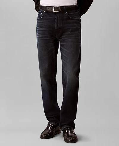 Calvin Klein Men's Straight-Fit Stretch Denim Jeans