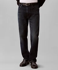 Calvin Klein Men's Straight-Fit Stretch Denim Jeans