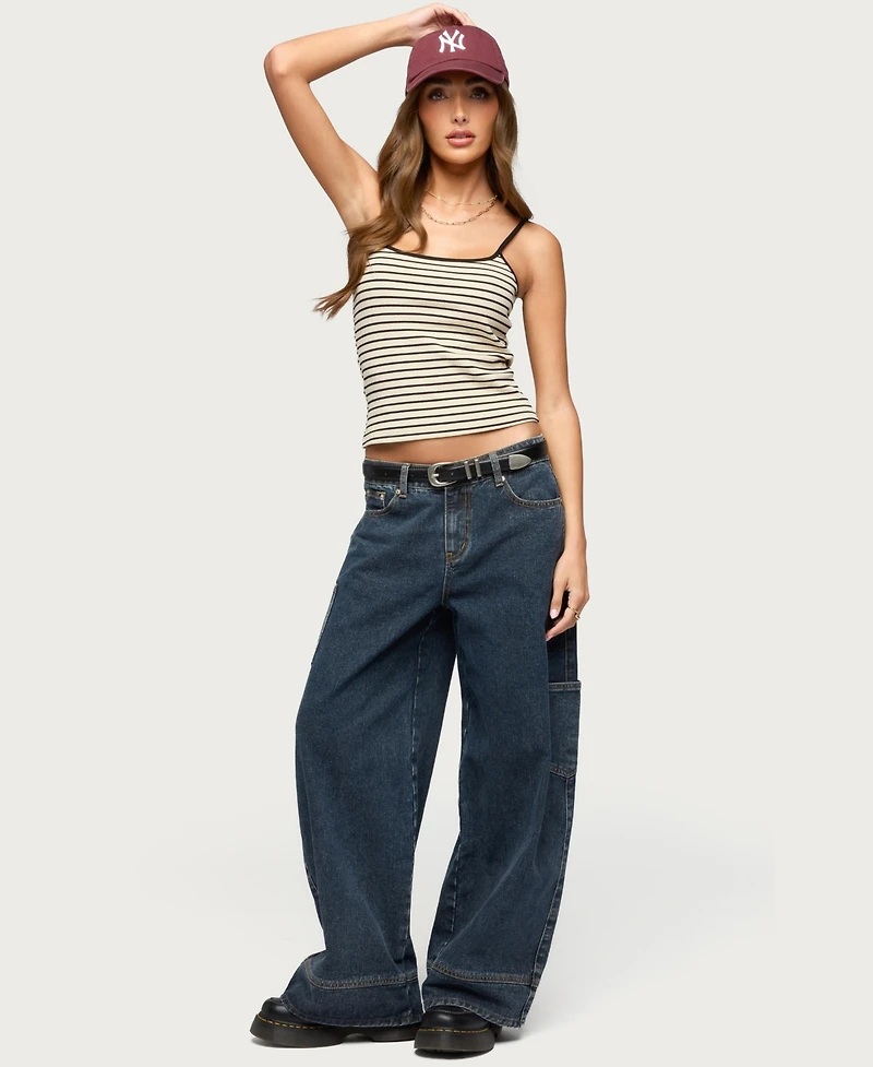 Women's Gretta Striped Ribbed Tank Top