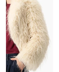 Ivonne Women's Faux-Fur Plush Teddy Coat