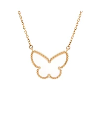 Pre-Owned Van Cleef & Arpels Lucky Alhambra Butterfly Pendant Necklace