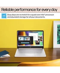 Hp Essential 14 Traditional Laptop 14" Hd Non-touch 60Hz Intel N-Series N150 Intel Graphics 8GB Ram 128GB eMMC Storage Windows 11 Pro