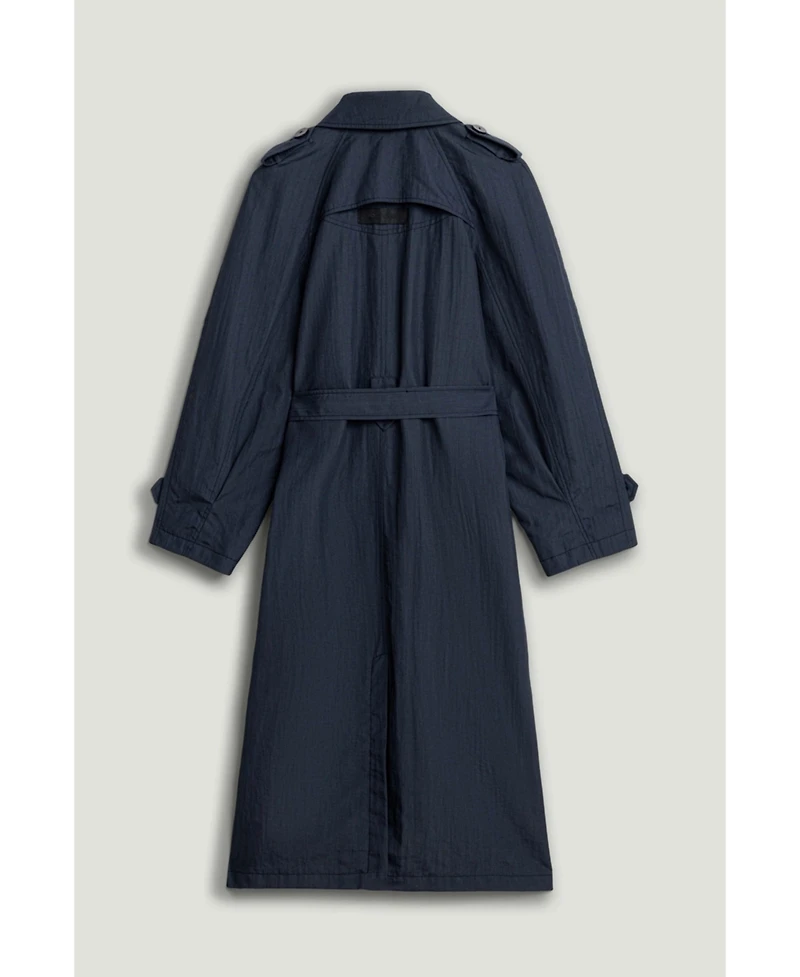 Nocturne Women's Single-Breasted Cotton Trench Coat