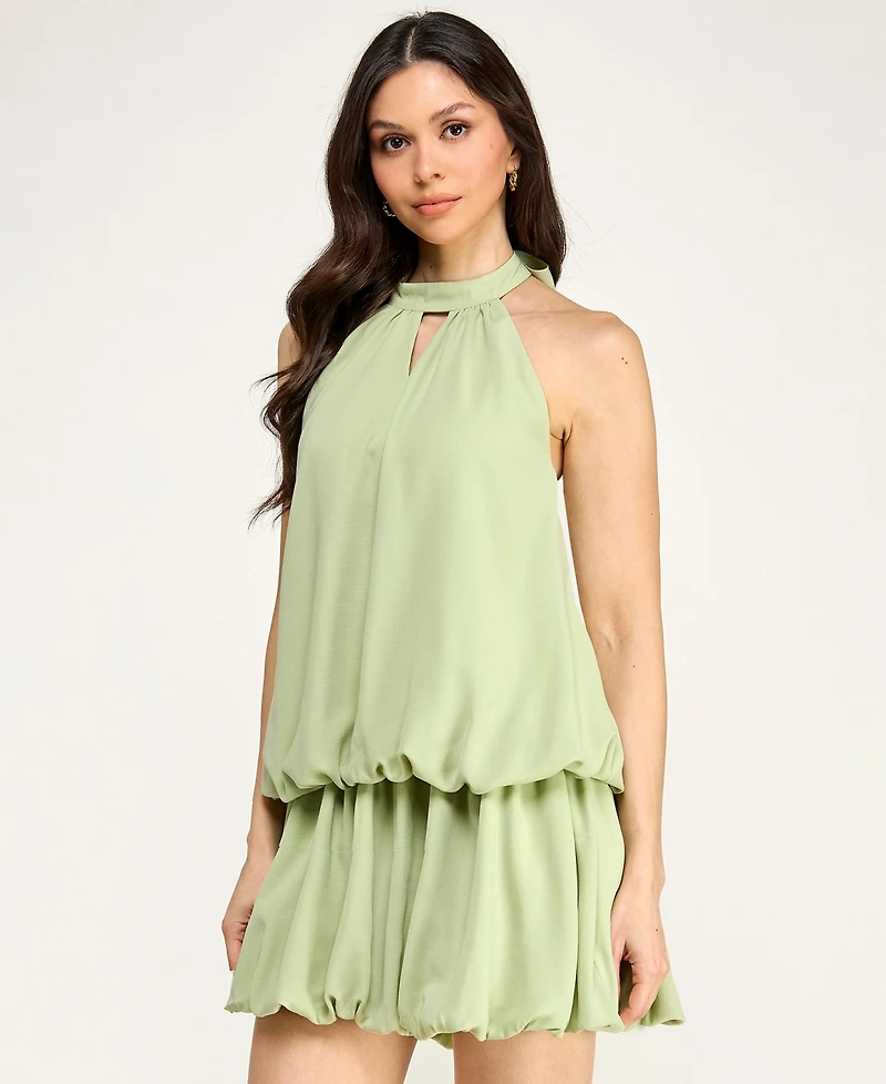 Seni & Cade Women's Halter Bubble Skirt Dress