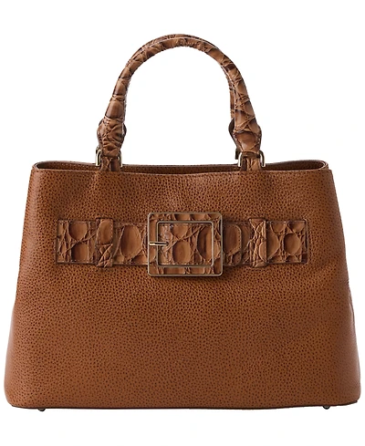 Brahmin Denise Cumulus Tassel Detailed Medium Satchel Bag