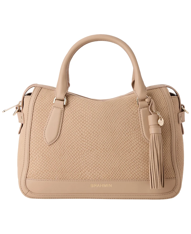Brahmin Micaela Dawnlight Medium Crossbody Satchel Bag