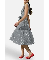 Yumi Women's Broderie Embroidered Shirt Dress