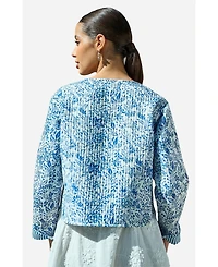 Yumi Women's Reversible Cotton Quilted Jacket