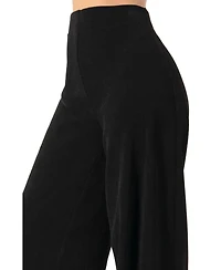 Ivonne Women's Corduroy High-Waisted Wide-Leg Trousers