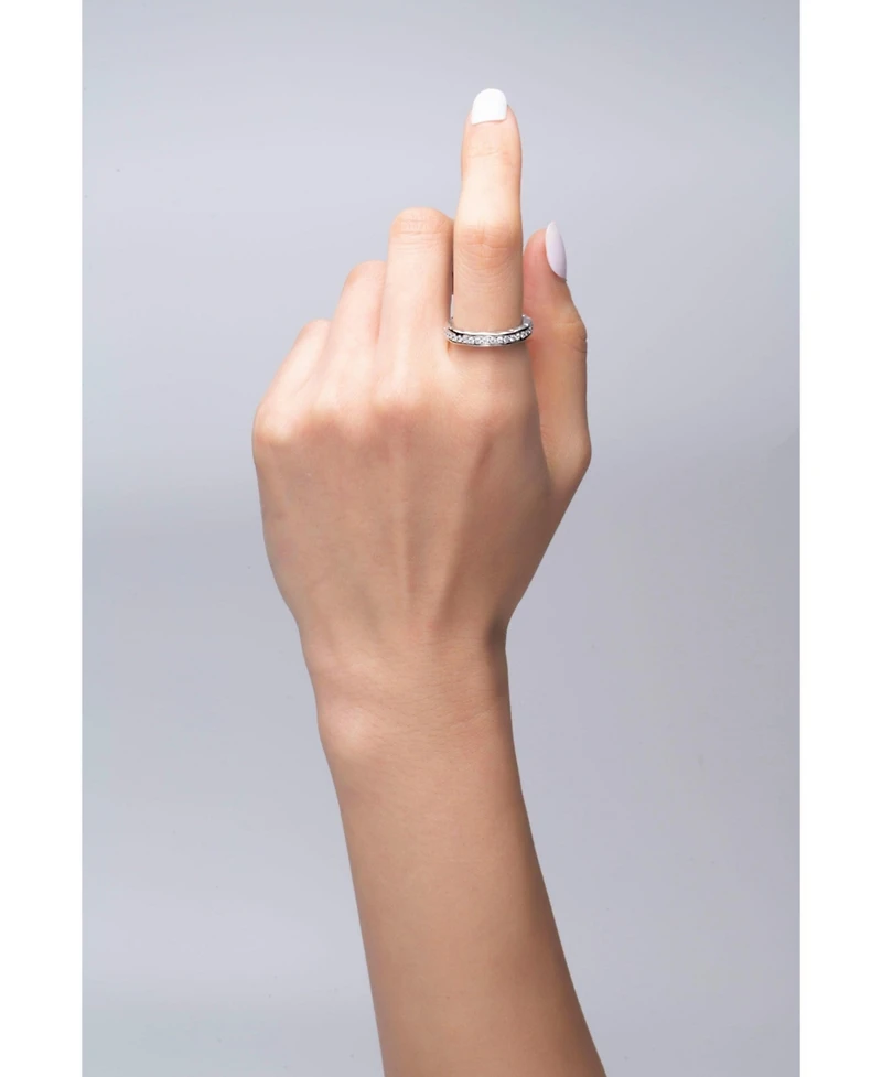 Sophie Molten Eternity Stackable Ring