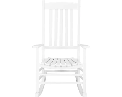 gaomon Outdoor Rocking Chair, High Back Porch Rocker, All-Weather Patio Chair for Garden, Deck, Backyard & Balcony, Ladder Back