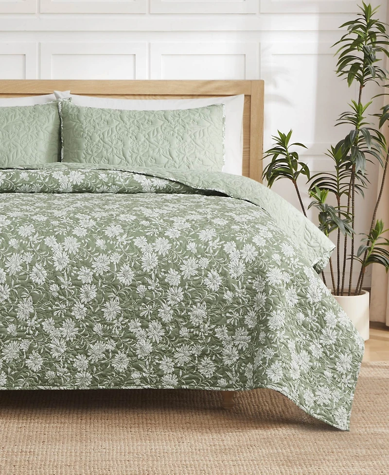 Jessica Simpson Fiona Reversible 3-Pc. Quilt Set