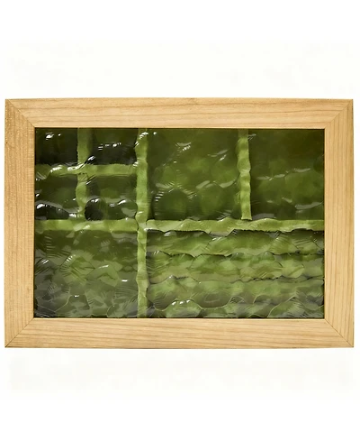 Yigii Handcrafted Cherry Wood Jewelry Box with Glass Lid