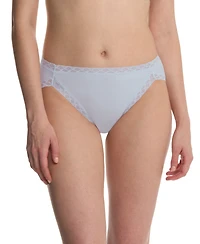 Natori Bliss Lace-Trim Cotton French-Cut Brief Underwear 152058