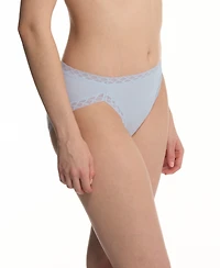 Natori Bliss Lace-Trim Cotton French-Cut Brief Underwear 152058