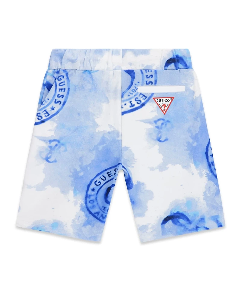 Guess Boys' 7-18 Tie-Dye French Terry Bermuda Shorts