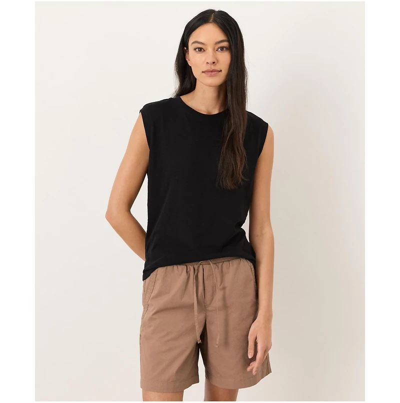 Pact Women's Organic Cotton Featherweight Slub Relaxed Muscle Tee