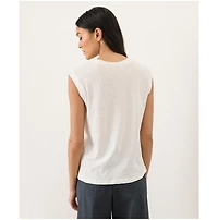 Pact Women's Organic Cotton Featherweight Slub Relaxed Muscle Tee