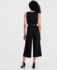 Anne Klein Women's Side Button V-Neck Jumpsuit