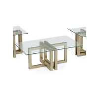 Emila 3-Pc. Rectangle Coffee Table and End Tables Set