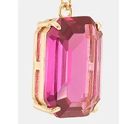 Lauren Ralph Lauren Gold-Tone Fuchsia Stone Drop Earrings