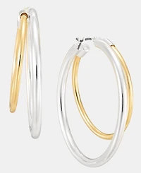 Lauren Ralph Lauren Two-Tone Split Hoop Earrings