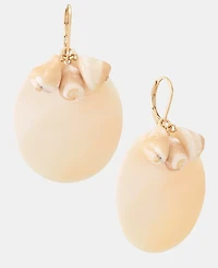 Lauren Ralph Lauren Gold-Tone Mother of Pearl Shell Disc Drop Earrings