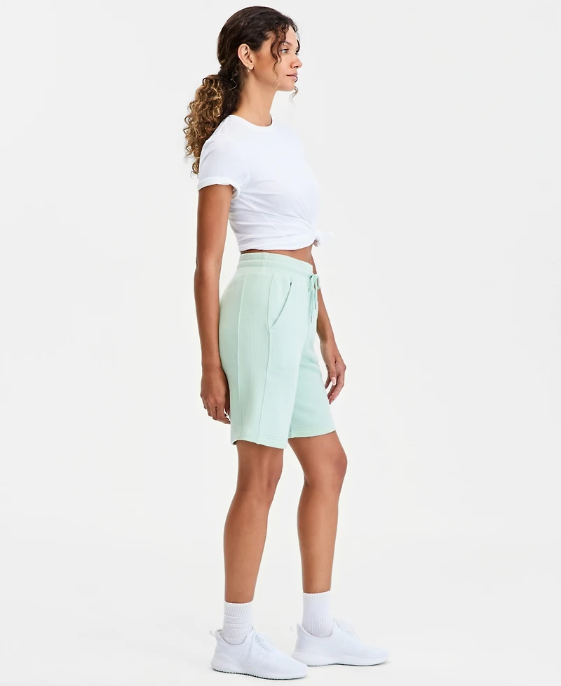 Id Ideology Women's Cotton-Blend Pull-On Bermuda Shorts, Exclusively at Macy's