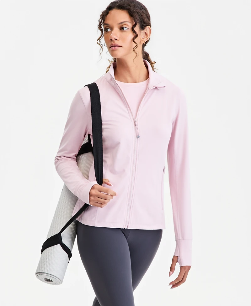 Id Ideology Women's Studio Full-Zip Jacket, Exclusively at Macy's