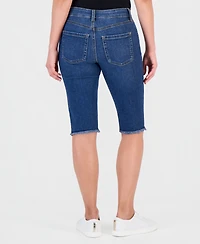 Style & Co Petite Mid-Rise Raw-Hem Skimmer Jeans, Macy's Exclusive