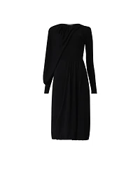 Leem Women's Knitted Dress with Scarf Detail