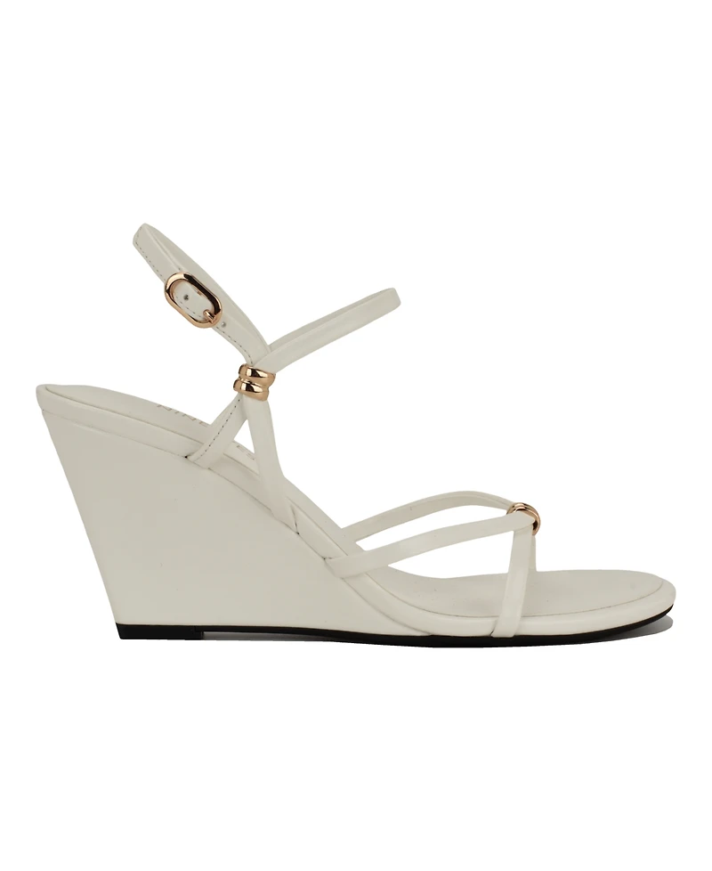 Nine West Women's Deklyn Strappy Wedge Dress Sandals
