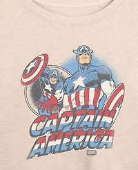 Hybrid Apparel Plus Marvel Captain America Long-Sleeve Sweatshirt