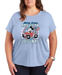 Hybrid Apparel Plus Disney Mickey American Original Short-Sleeve Graphic T-Shirt